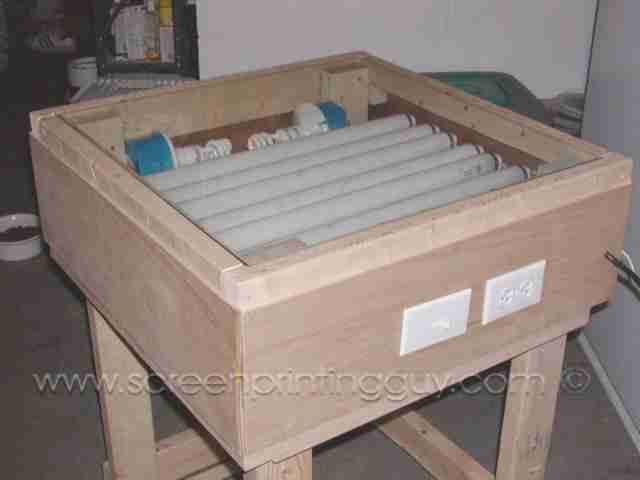 DIY Exposure Unit Plans
 Home Built UV Exposure Unit for Screen Printing 1