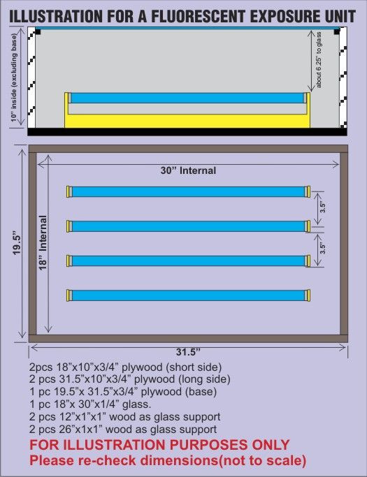 DIY Exposure Unit Plans
 UV Exposure Unit Plan T Shirt Forums