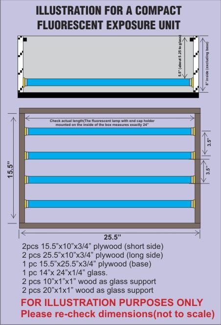 DIY Exposure Unit Plans
 UV Exposure Unit Plan T Shirt Forums