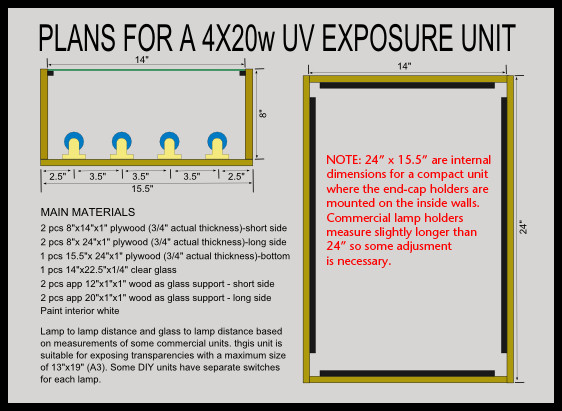 DIY Exposure Unit Plans
 UV Exposure Unit Plan T Shirt Forums