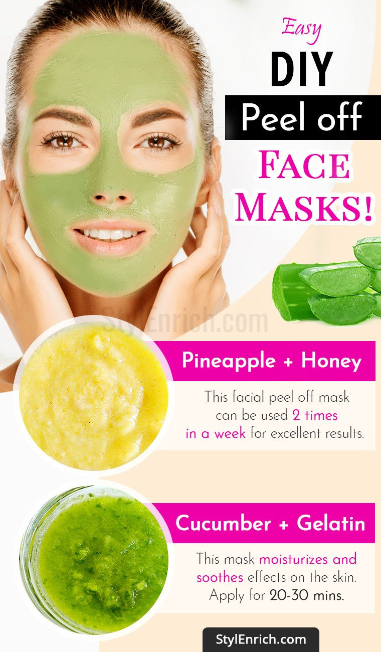 DIY Face Mask
 DIY Peel f Face Mask For Beautiful And Glowing Skin