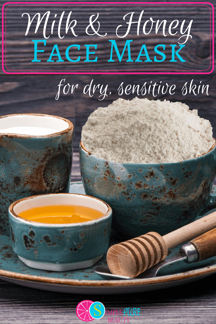 DIY Face Masks With Honey
 Milk and Honey Homemade Face Mask for Dry Sensitive Skin
