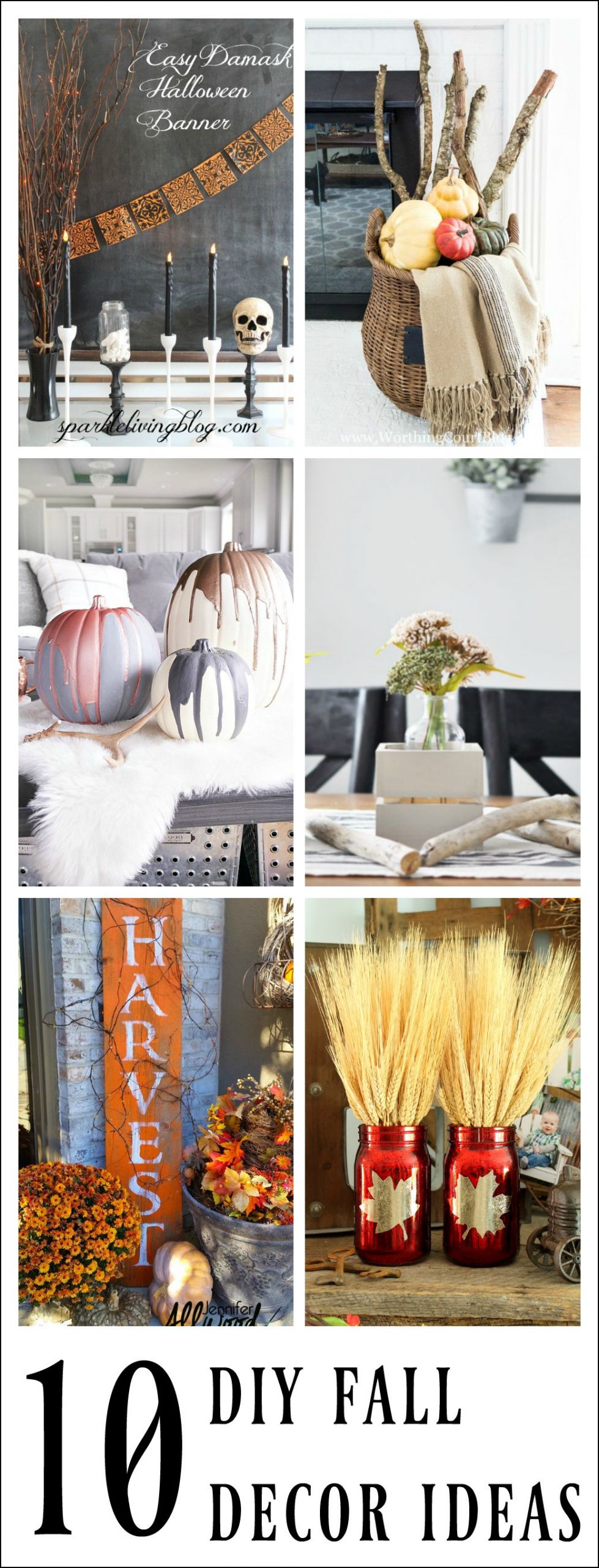 DIY Fall Decor
 Awesome DIY Fall Decor Ideas Work it Wednesday The