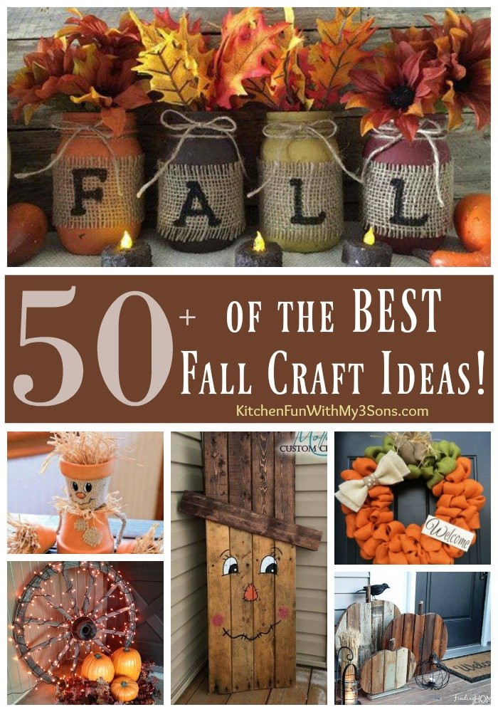 DIY Fall Decorating Ideas
 Over 50 of the BEST DIY Fall Craft Ideas Kitchen Fun