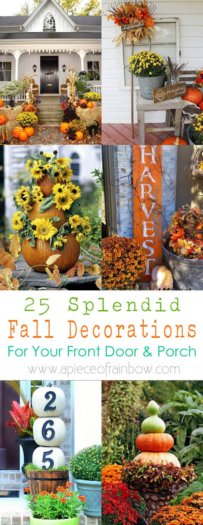 DIY Fall Decorations Outdoor
 25 Splendid DIY Fall Outdoor Decorations A Piece Rainbow