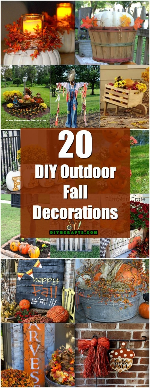 DIY Fall Decorations Outdoor
 20 DIY Outdoor Fall Decorations That ll Beautify Your Lawn