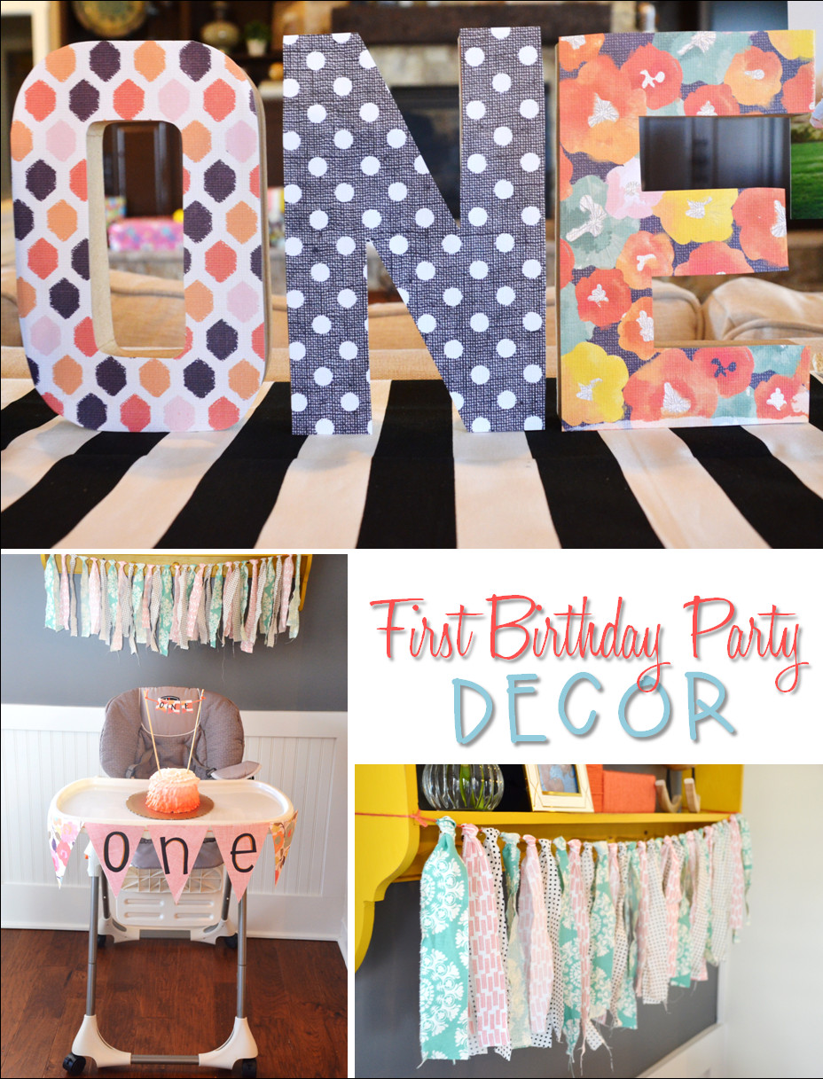 Diy First Birthday Decorations
 Jessica Stout Design Time Flies 1st Birthday Party