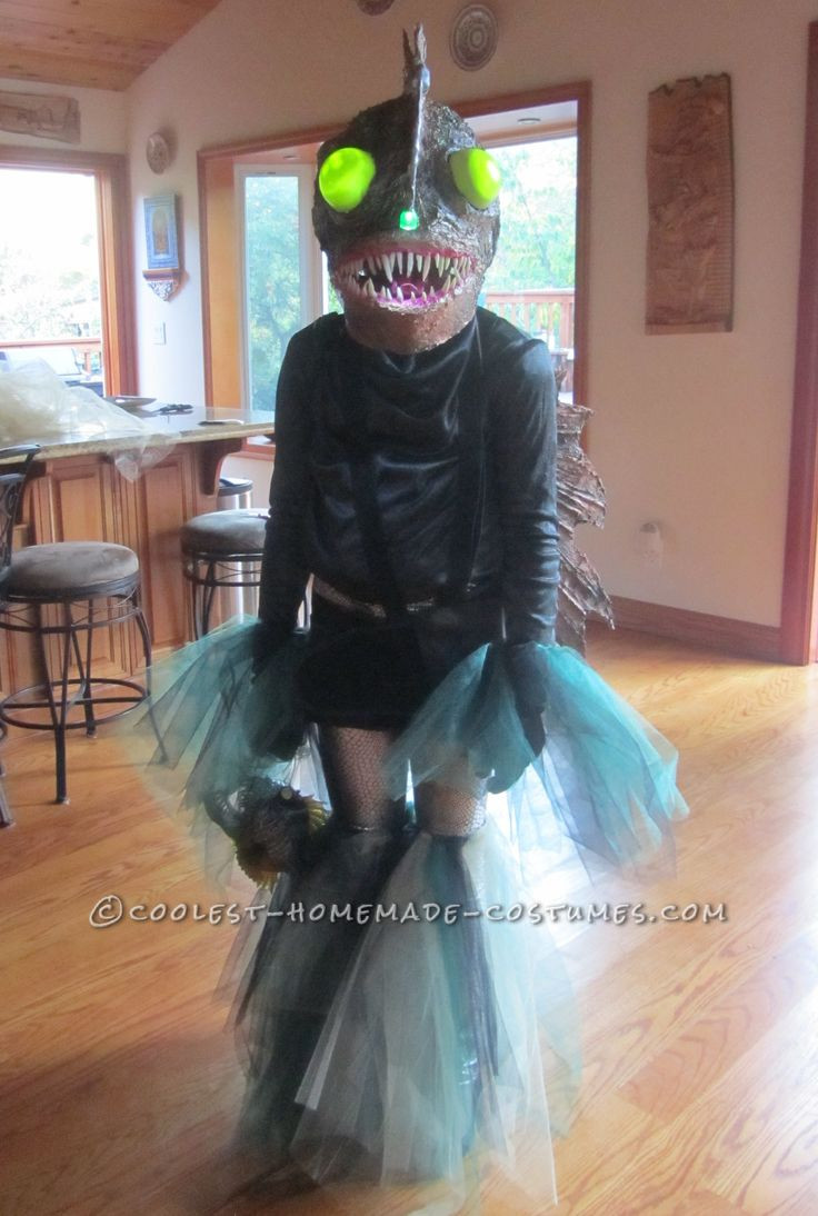 DIY Fish Costumes For Adults
 Ferocious Female Angler Fish Costume DIY for an 11 Year