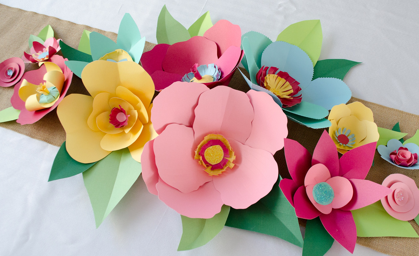 DIY Flower Decorations
 DIY Hand Cut Paper Flowers Project Nursery