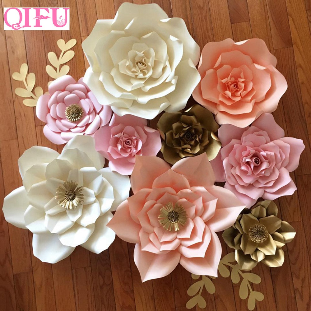 DIY Flower Decorations
 QIFU 1pcs 20cm DIY Paper Flower Backdrop Decoration