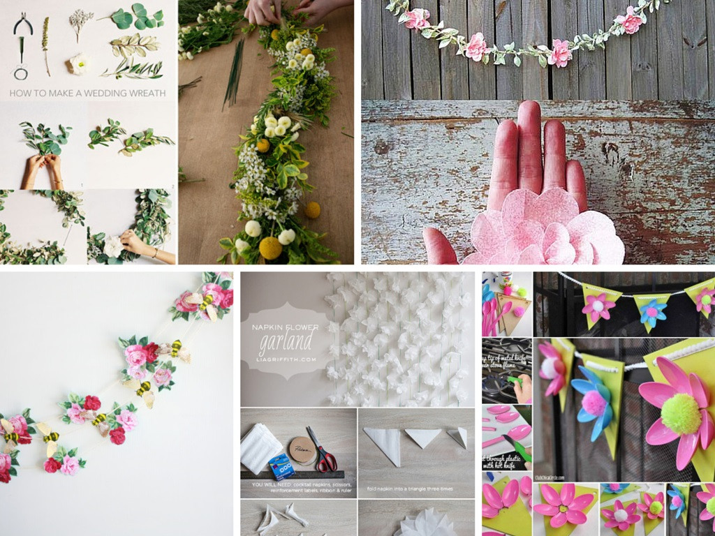 DIY Flower Decorations
 6 Pretty DIY Flower Decorations Ideas