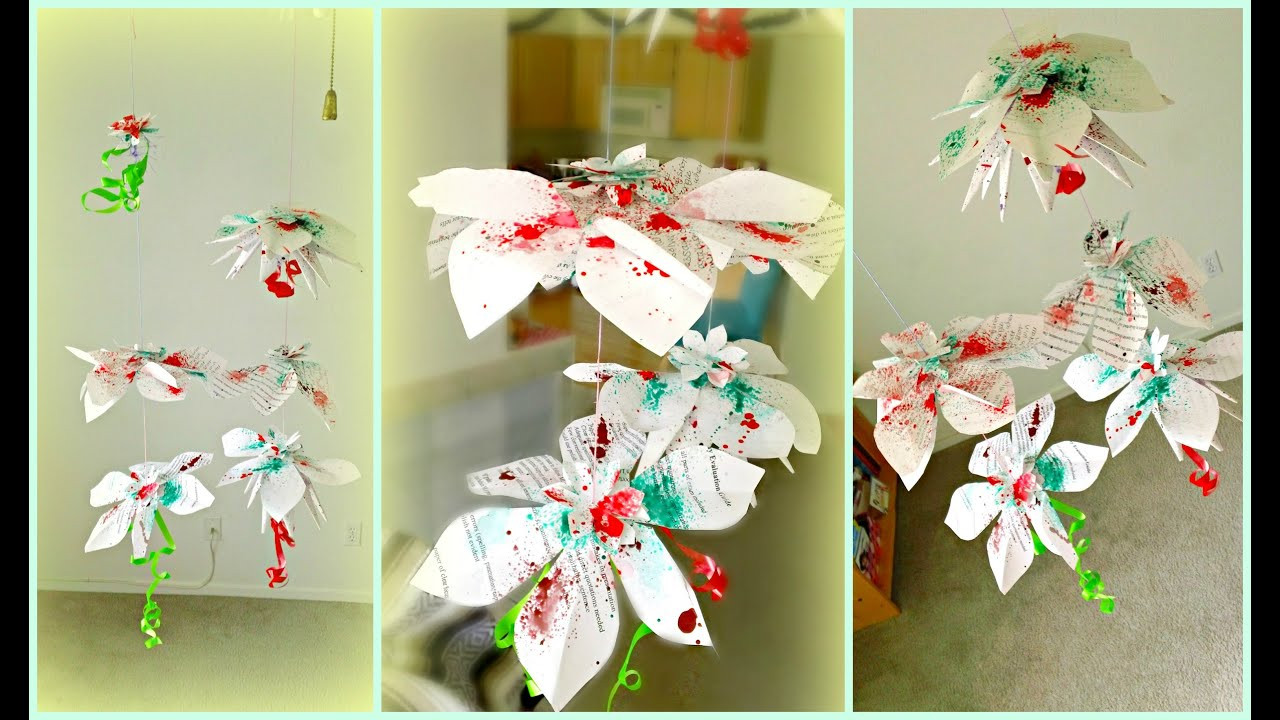 DIY Flower Decorations
 DIY Hanging Flowers Paper Decorations