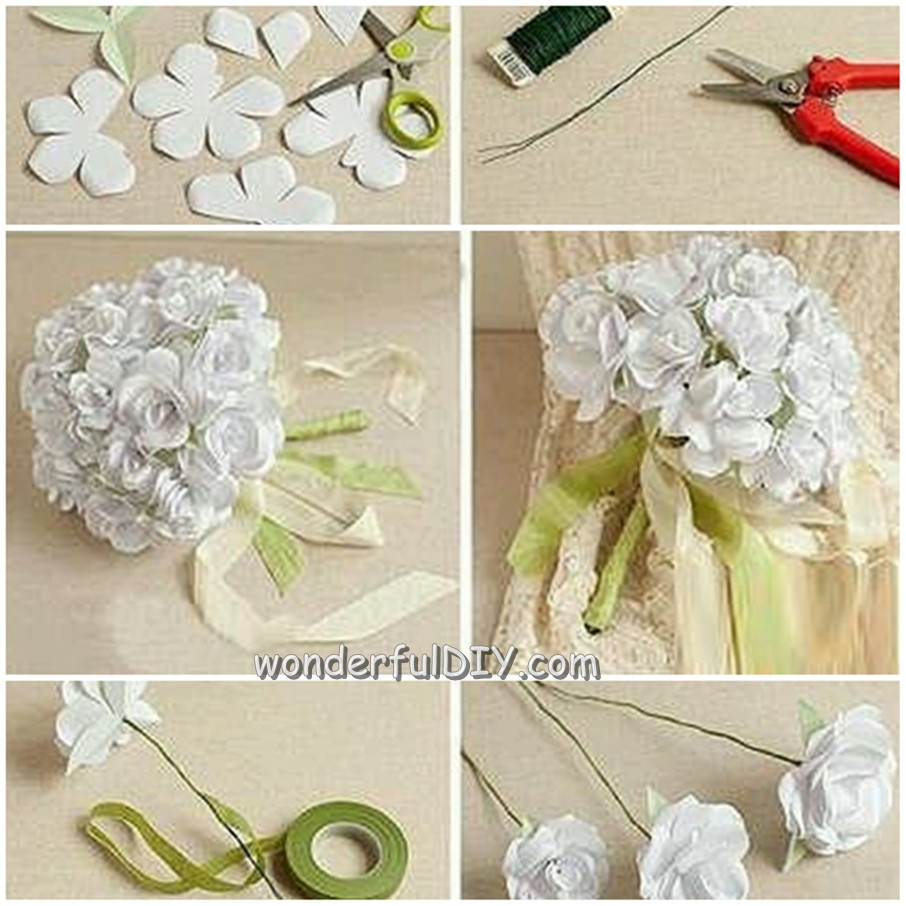 DIY Flower Wedding
 Wonderful DIY flower bouquet for wedding