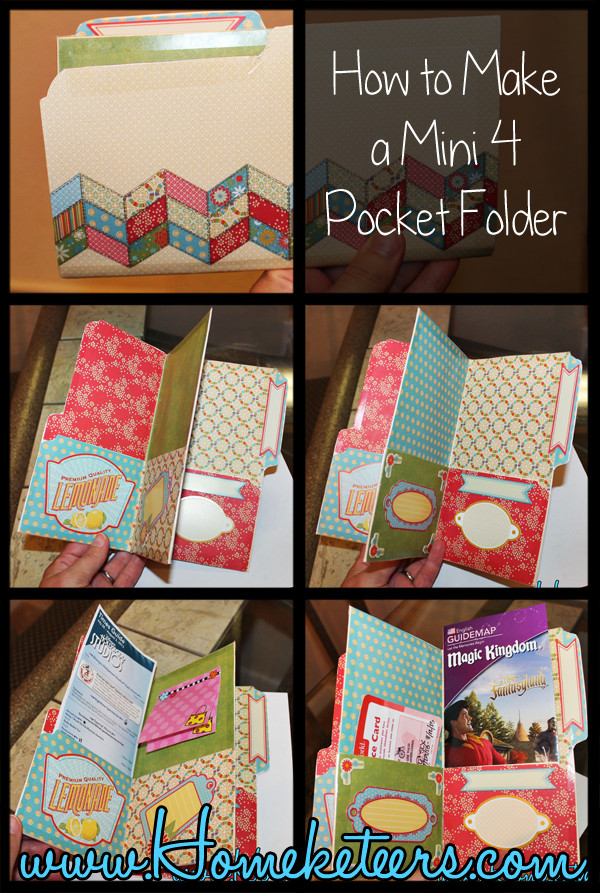 DIY Folder Organizer
 How to Make a Mini Pocket Folder Organizer