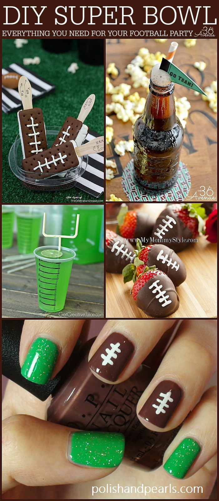 DIY Football Party Decorations
 The 36th AVENUE Super Bowl Party Ideas