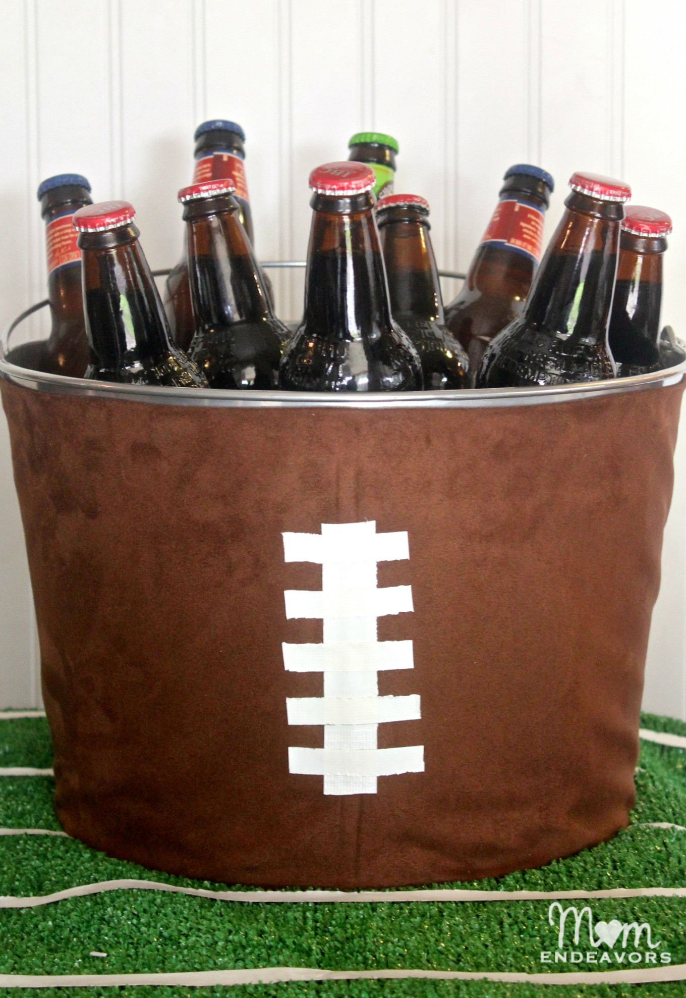 DIY Football Party Decorations
 Football Party Decor DIY Football Drink Tub