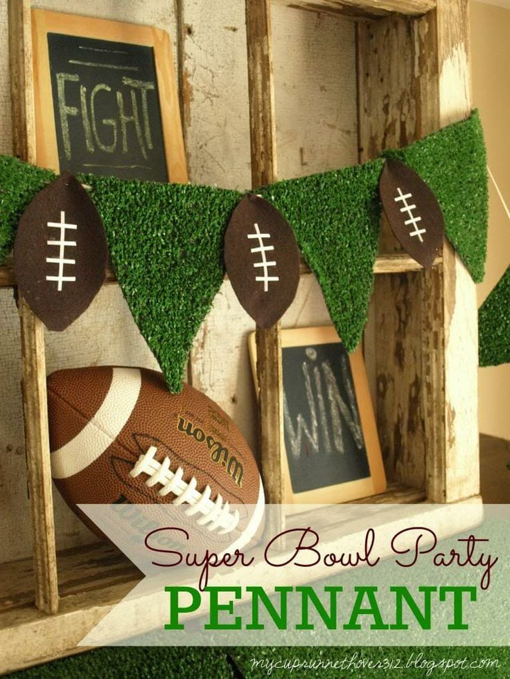 DIY Football Party Decorations
 Super Bowl Party DIY Football Party Decor