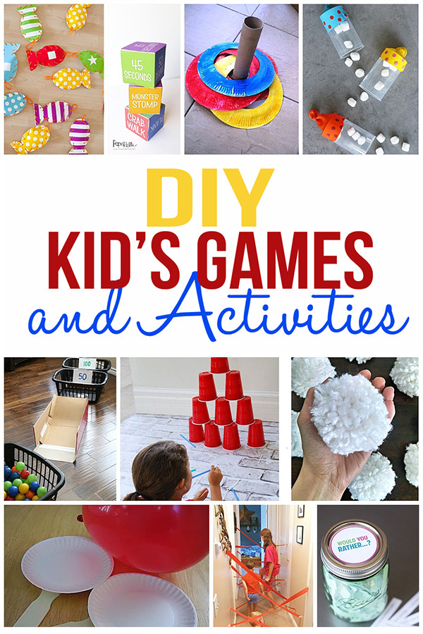 DIY For Kids
 DIY Kids Games and Activities for Indoors or Outdoors