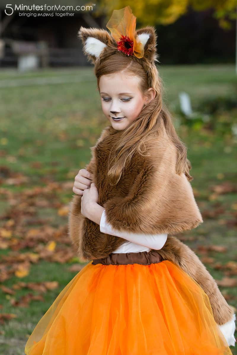 DIY Fox Costume
 DIY Girls Halloween Costumes 5 Minutes for Mom