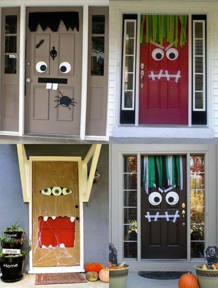 DIY Front Door Decorations
 51 Cheap & Easy To Make DIY Halloween Decorations Ideas
