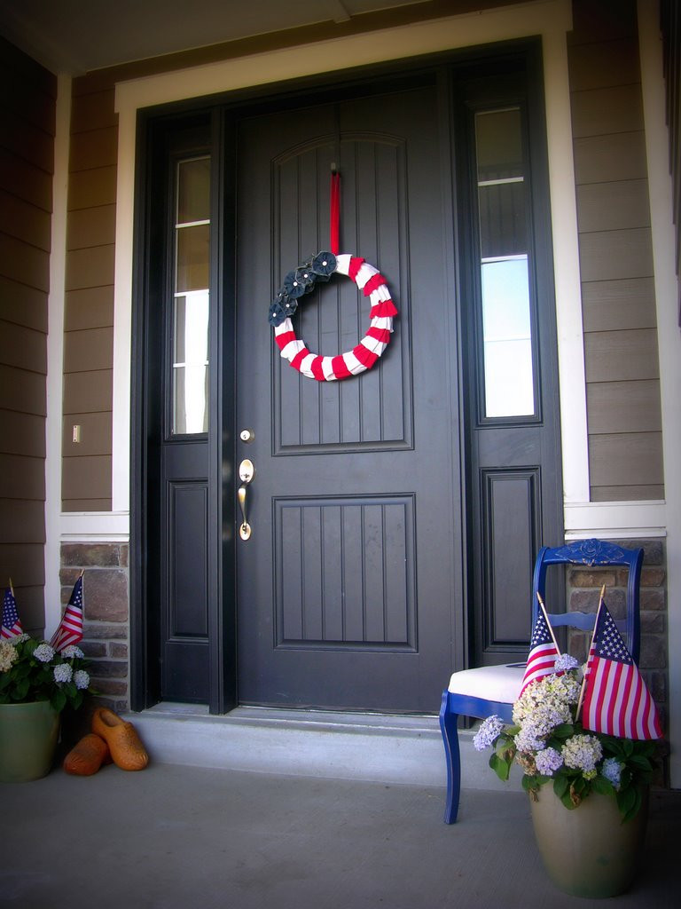 DIY Front Door Decorations
 Festive July 4th DIY Wreaths Easy Simple & Inspired