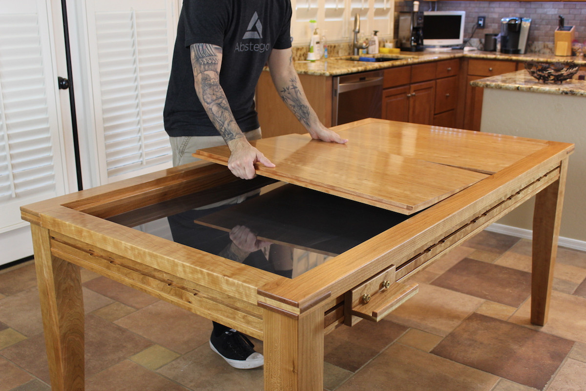 DIY Gaming Table Plans
 Gaming Dining Table The Wood Whisperer Guild