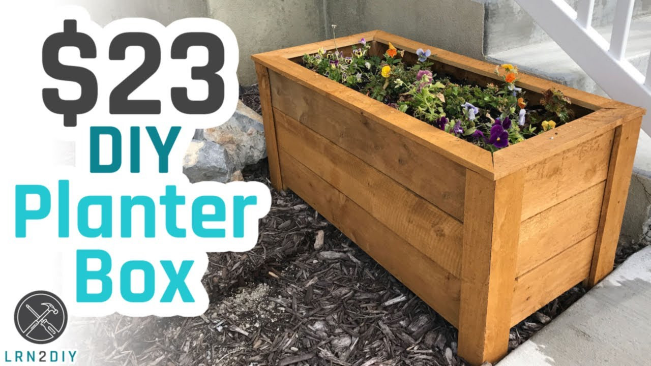 DIY Garden Planter Boxes
 $23 DIY Planter Box