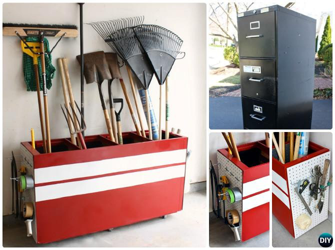 DIY Garden Tool Organizer
 Garden Tool Organizer Storage DIY Ideas Projects Instructions