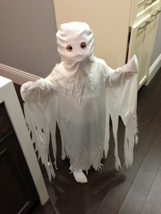 DIY Ghost Costume Kids
 Homemade Ghost Costume Ideas