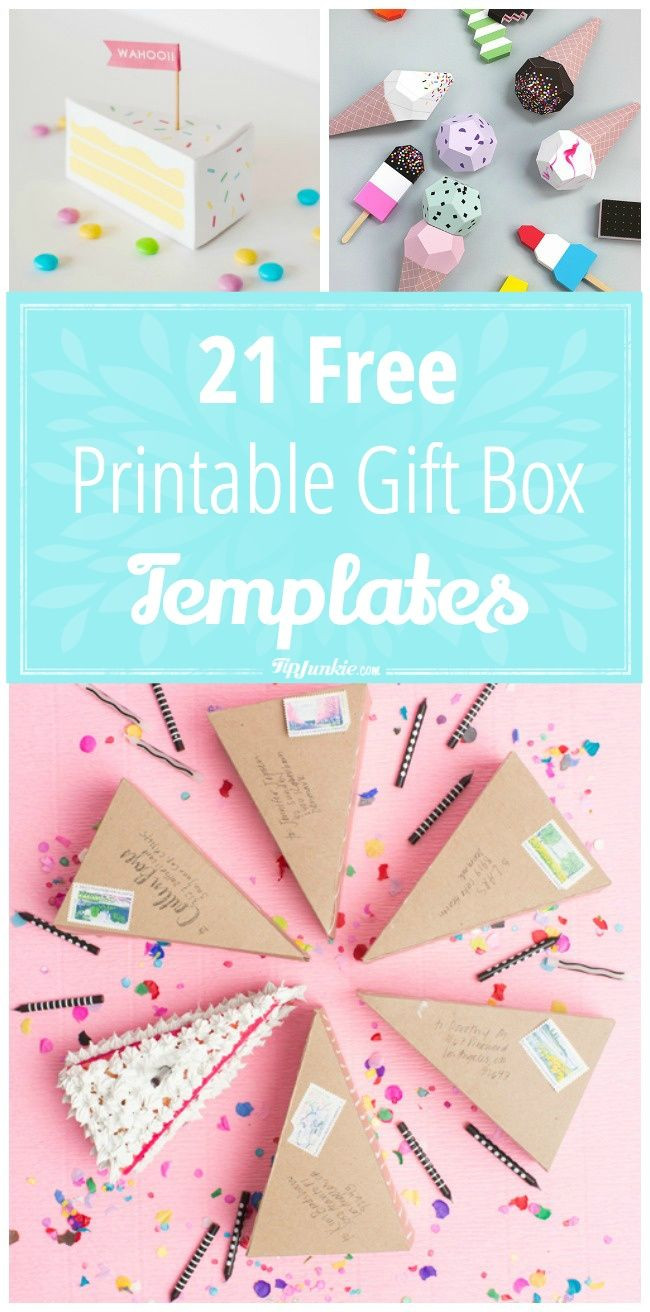 DIY Gift Boxes Templates
 21 Free Printable Gift Box Templates