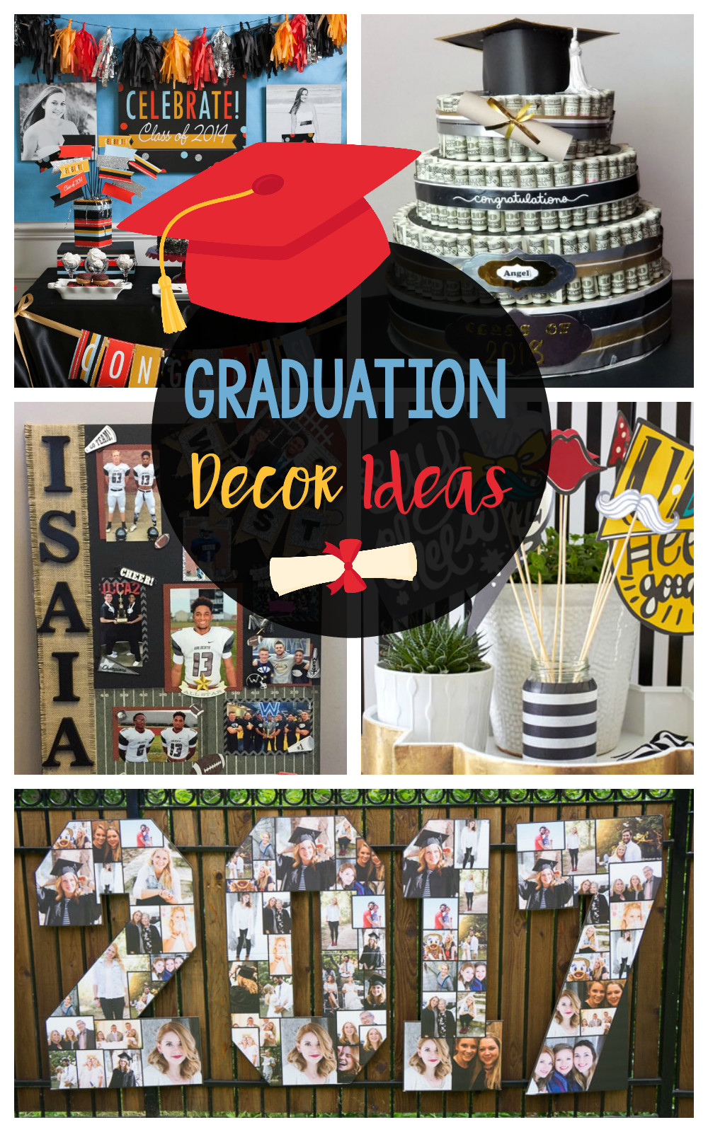 DIY Grad Decorations
 Fun DIY Graduation Decorations – Fun Squared
