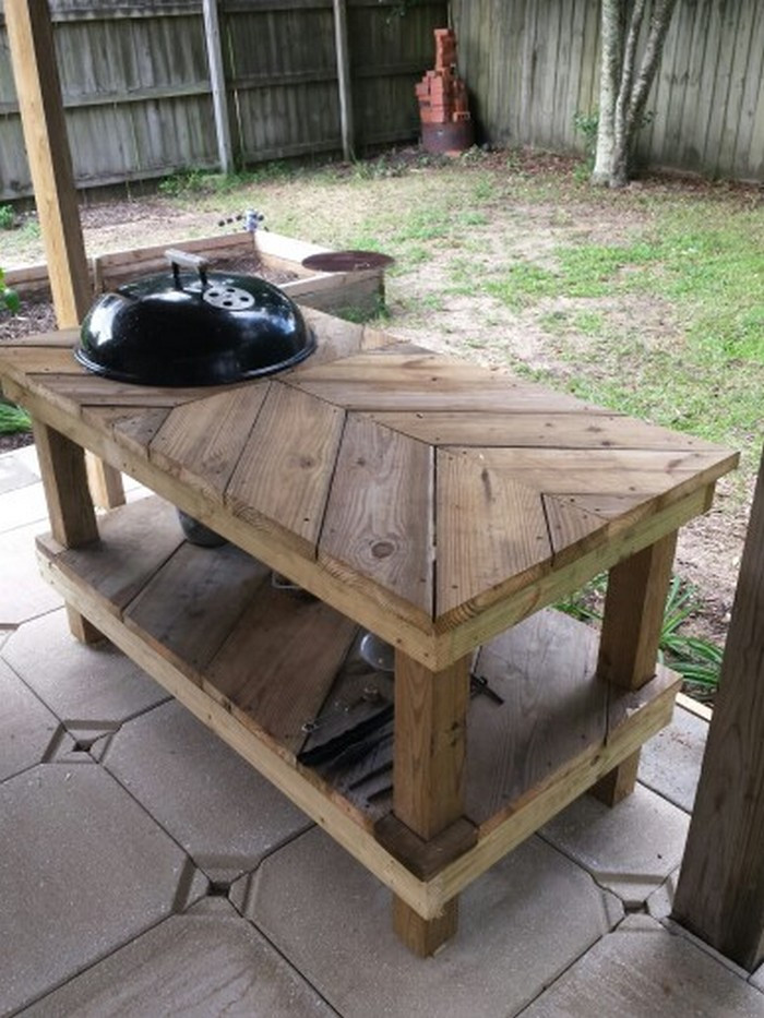 DIY Grill Table Plans
 Build your own barbecue grill table