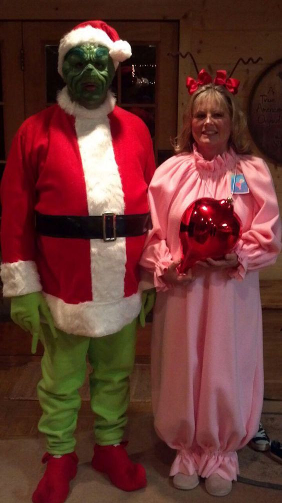 DIY Grinch Costume
 DIY grinch and Cindy Lou who couples halloween costumes