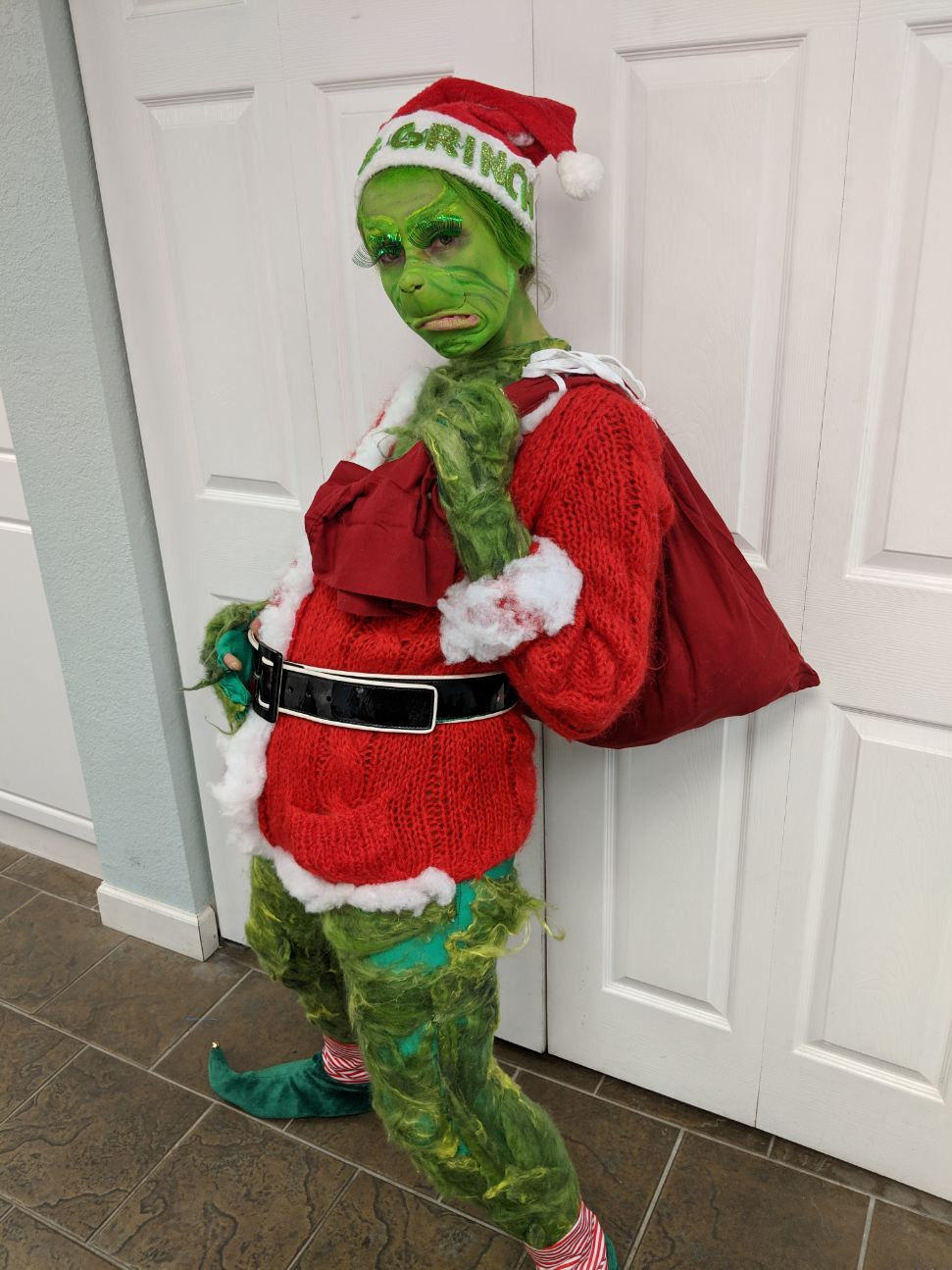 DIY Grinch Costume
 The Grinch