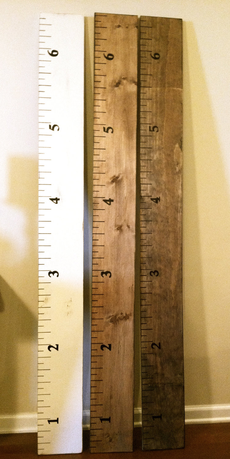 DIY Growth Chart Wood
 Rustic Wood Growth Chart for Children 5 Dollars by