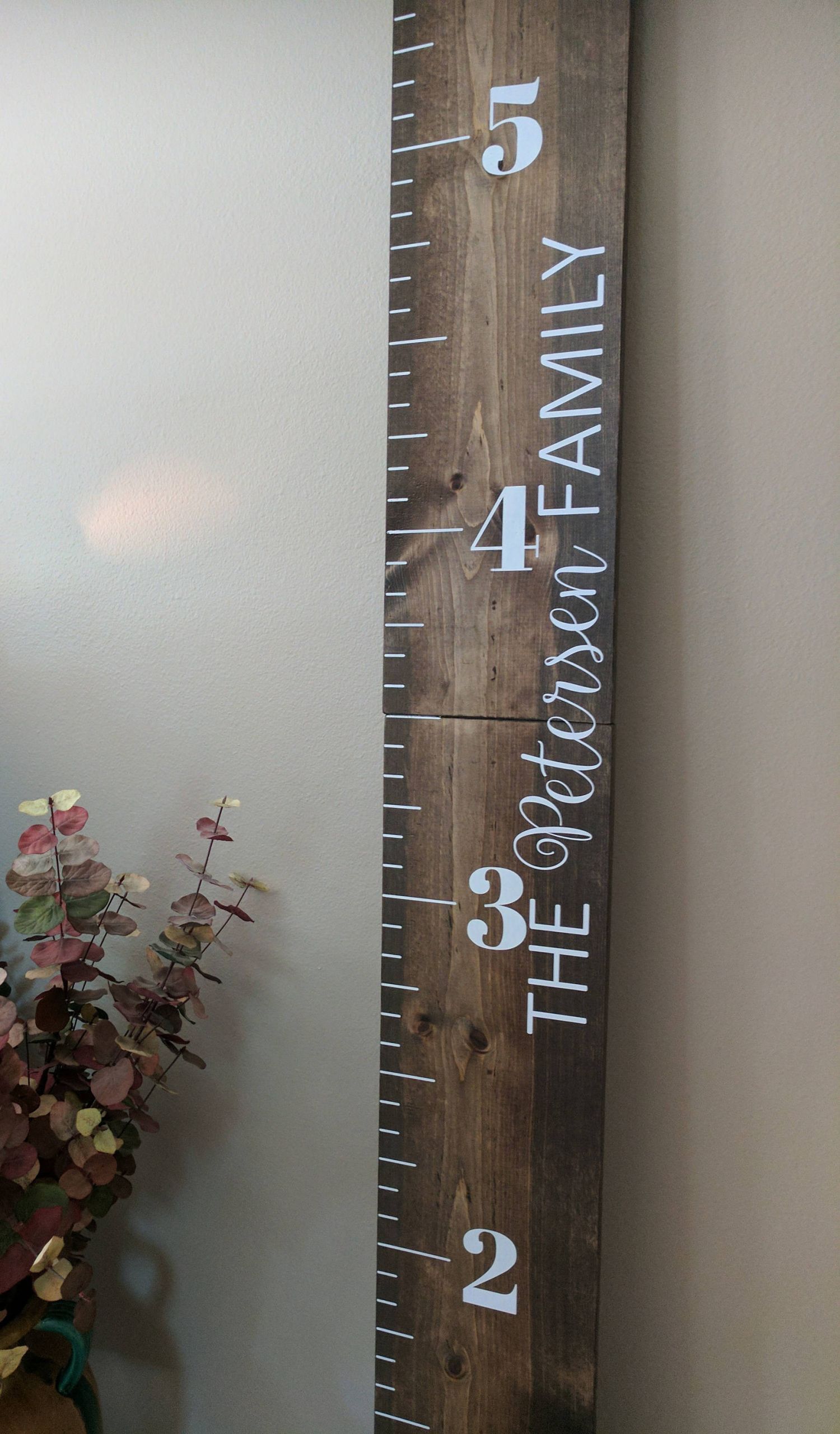 DIY Growth Chart Wood
 Wood growth chart ruler