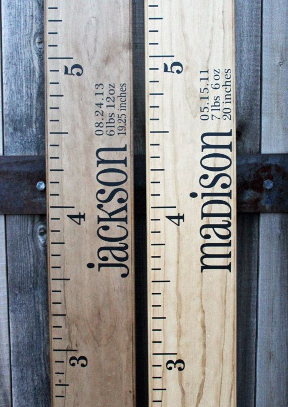 DIY Growth Chart Wood
 DIY Growth Chart Ruler Add Custom Personalized Decal
