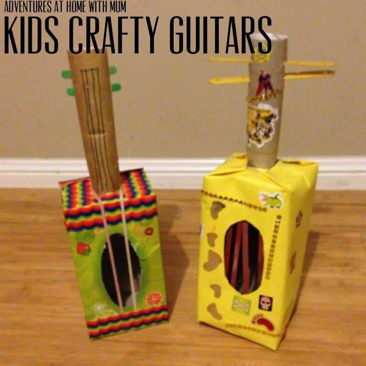 DIY Guitar For Kids
 Super Fun Guitar Themed Crafts
