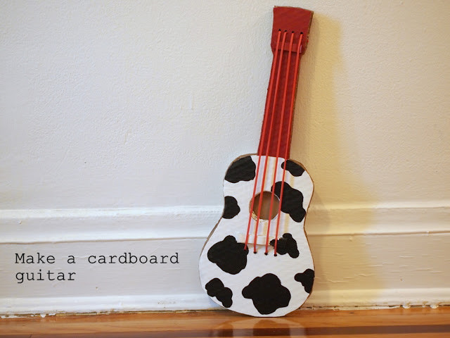 DIY Guitar For Kids
 Make a cardboard guitar