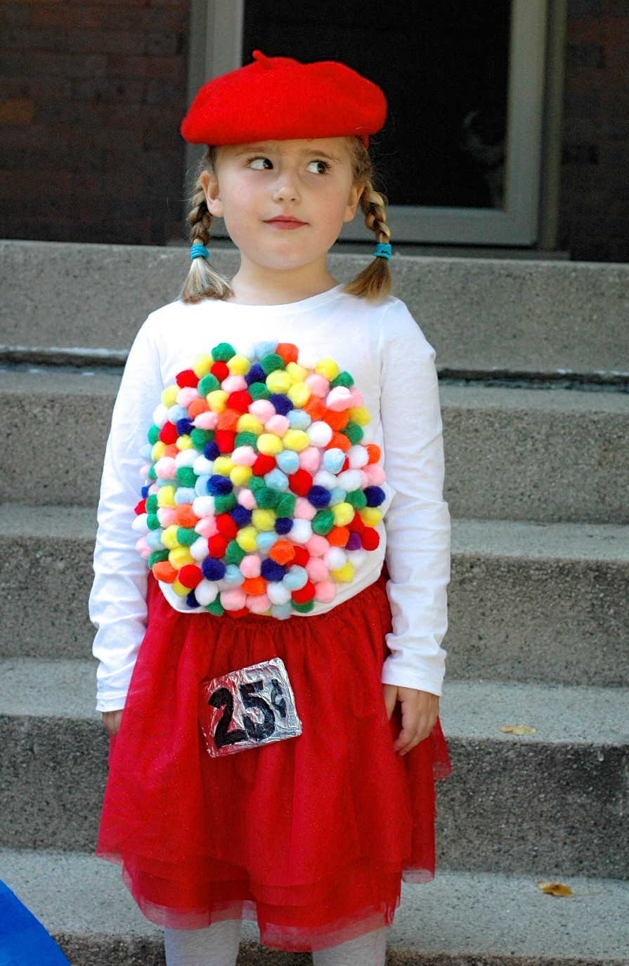 DIY Gumball Costume
 Easy DIY Halloween Costume Idea Vintage Gumball Machine