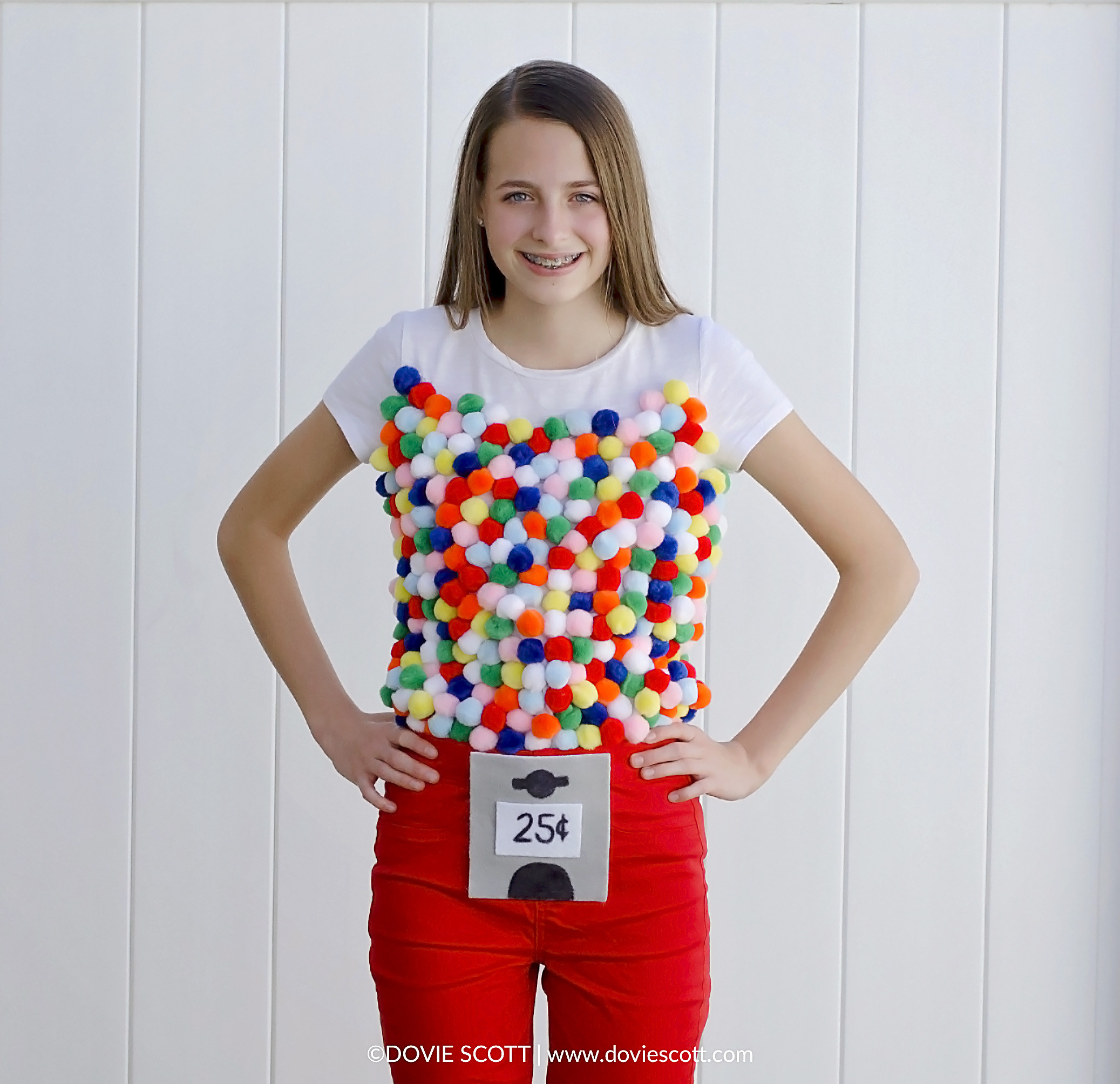 DIY Gumball Costume
 Gumball Machine Halloween Costume DIY