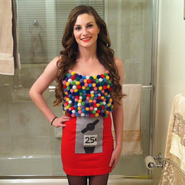 DIY Gumball Costume
 Gumball Machine Halloween Costume