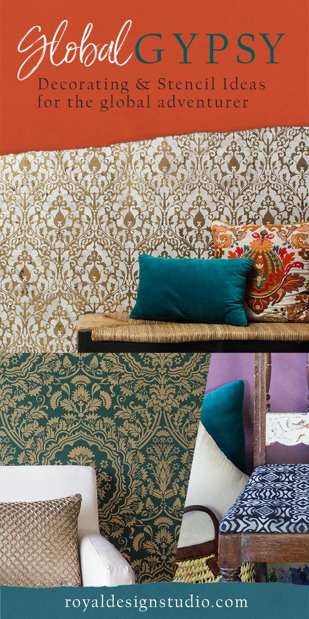 DIY Gypsy Decor
 DIY Decorating & Wall Stencil Ideas for Bohemian Style