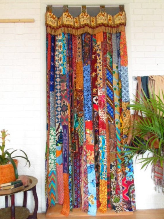 DIY Gypsy Decor
 Boho Elephants door curtain bohemian decor Gypsy doorway DIY