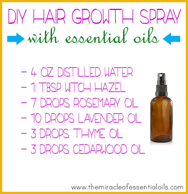 DIY Hair Growth Spray
 DIY Essential Oil Hair Growth Spray Recipe The Miracle
