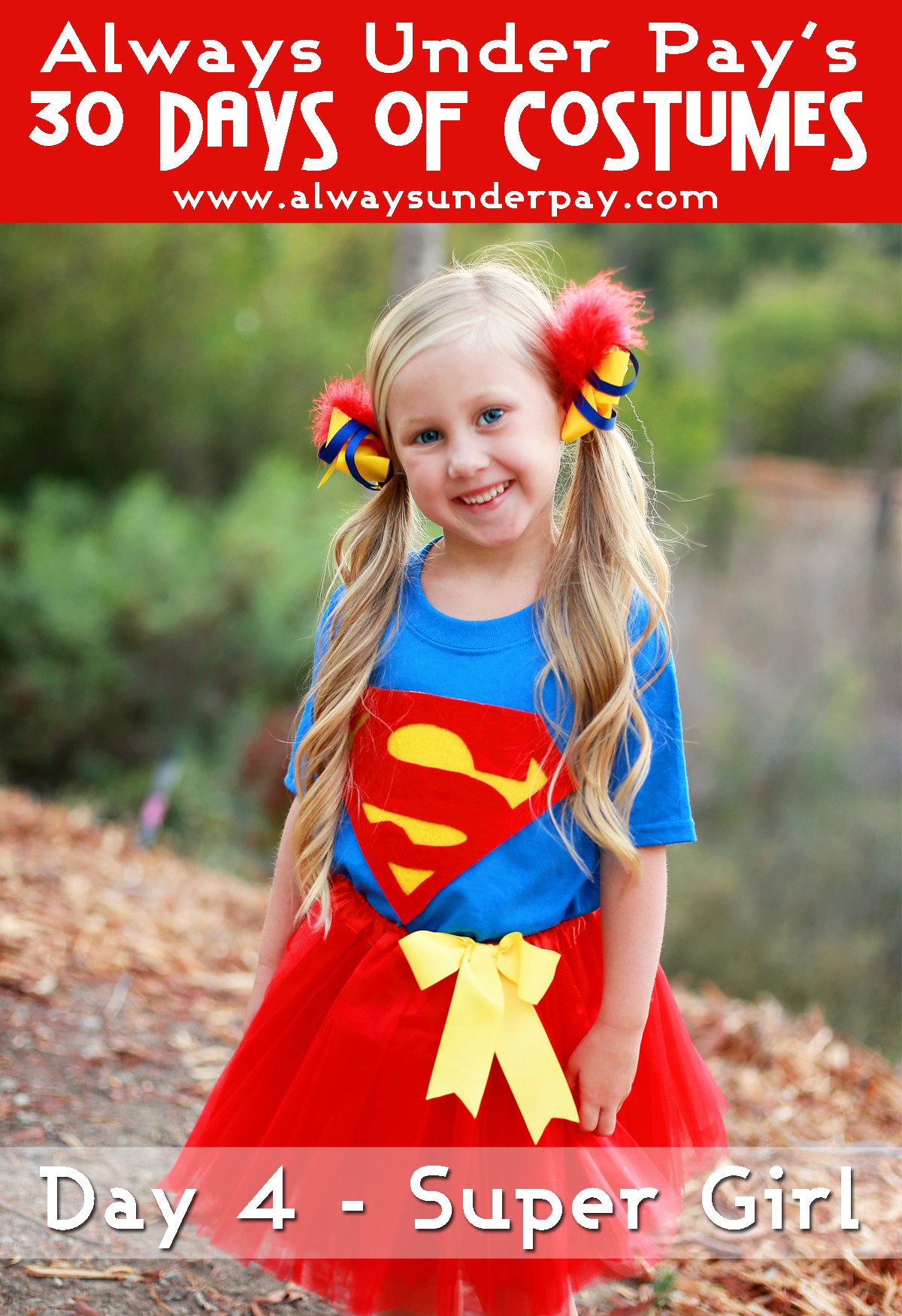 DIY Halloween Costumes Girls
 Day 4 – Super Girl Inspired DIY Halloween Costume Tutorial