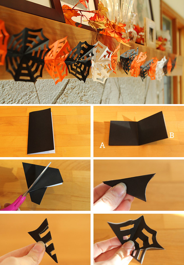 DIY Halloween Decorations For Kids
 DIY Halloween Decor How to make origami Spiderweb Garlands