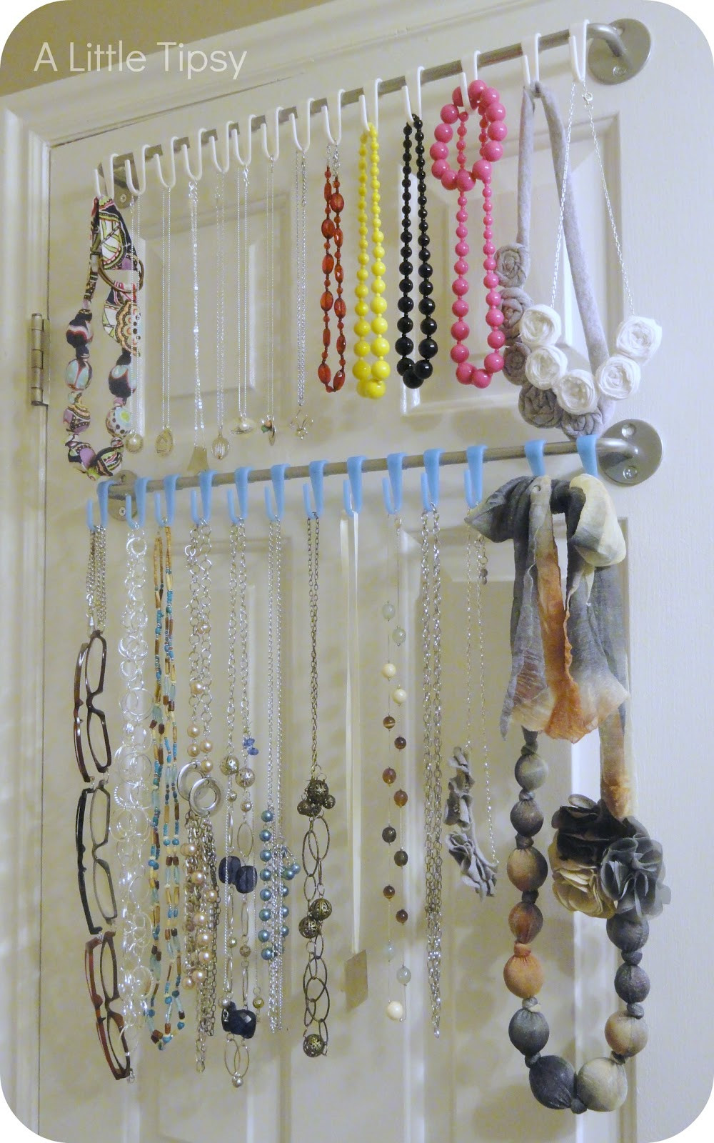 DIY Hanger Organizer
 DIY Jewelry Organizer A Little Tipsy