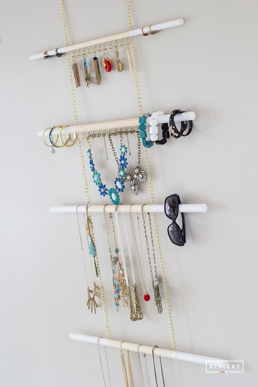 DIY Hanger Organizer
 DIY Modern Hanging Jewelry Organizer Designs of Any Kind