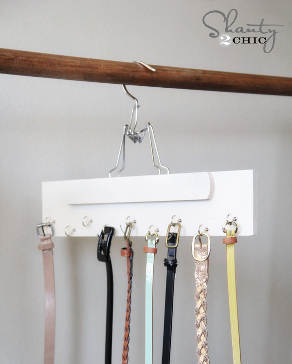 DIY Hanger Organizer
 Closet Organization DIY Belt Hanger Shanty 2 Chic